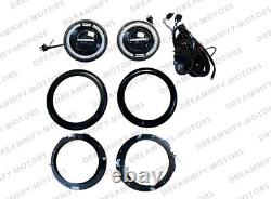 Kit de conversion de phares LED complet avec installation et câblage pour Jeep Willys GPW