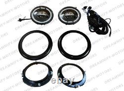 Kit de conversion de phares LED complet avec installation et câblage pour Jeep Willys GPW