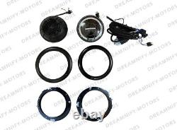 Kit de conversion de phares LED complet avec installation et câblage pour Jeep Willys GPW