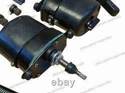 Kit de moteur d'essuie-glace 2 x 12 volts pour Jeep Willys CJ2A CJ3A CJ3B CJ5