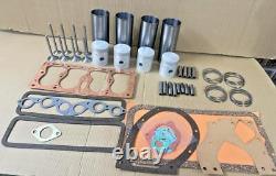 Kit de révision moteur adapté à Willys Jeep 134 F-head 1950-72 Piston + Liner + Joint + Soupape