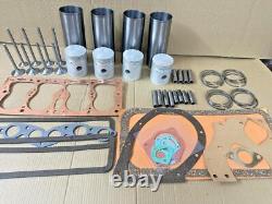 Kit de révision moteur adapté à Willys Jeep 134 F-head 1950-72 Piston + Liner + Joint + Soupape