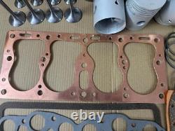 Kit de révision moteur adapté à Willys Jeep 134 F-head 1950-72 Piston + Liner + Joint + Soupape