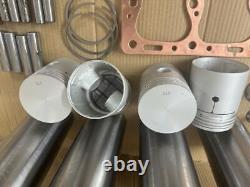 Kit de révision moteur adapté à Willys Jeep 134 F-head 1950-72 Piston + Liner + Joint + Soupape