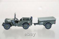 MV Modèles Wwii Us Army Ns-qt04h Willys Ford Standard Jeep & Trailer Mb/gpw Oa