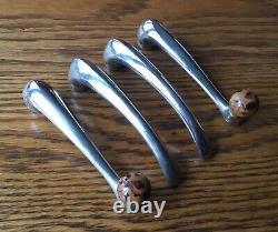 Manivelles de vitres et poignées de portes Ford 1932 vtg nickel intérieur des années 1930