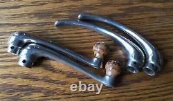 Manivelles de vitres et poignées de portes Ford 1932 vtg nickel intérieur des années 1930