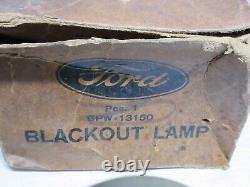 NOS Ford GPW Jeep GPW 13150 6 Volt Blackout Fender Driving Lamp Parts = Pièces de lampe de conduite pour pare-chocs noir 6 volts NOS Ford GPW Jeep GPW 13150