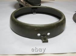 NOS Ford GPW Jeep GPW 13150 6 Volt Blackout Fender Driving Lamp Parts = Pièces de lampe de conduite pour pare-chocs noir 6 volts NOS Ford GPW Jeep GPW 13150