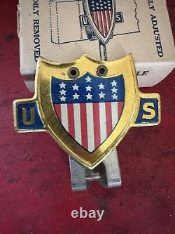 Nos 1940 Antique Ww2 Plaque D'immatriculation Topper Vintage Chevy Ford Hot Rod 594c