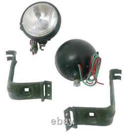 Nouvelle lumière de phare avec support paire gauche et droite s'adapte à la jeep Willys MB Ford GPW