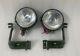 Phare Adapté Pour Willys Jeep Mb Ford Gpw Avec Support Paire Gauche & Droite