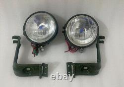 Phare adapté pour Willys Jeep MB Ford GPW avec support Paire Gauche & Droite