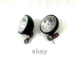Phares adaptés pour Willys Jeeps MB Ford Gpw + Paire de supports gauche et droit