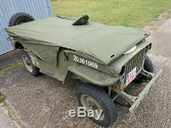 Pluie De Couverture Willys Jeep Abdeckung Persenning Verdeck Ford Gpw Hotchkiss