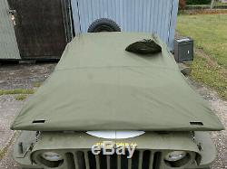 Pluie De Couverture Willys Jeep Abdeckung Persenning Verdeck Ford Gpw Hotchkiss