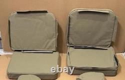 Pour Jeep Willys Ford MB GPW Ensemble de capote et coussin en toile couleur sable G-503