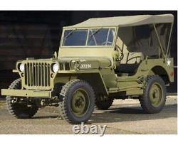 Pour Jeep Willys Ford MB GPW Haut de gamme Toile de haute qualité Soft Top G-503- OD/Vert olive