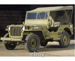 Pour Jeep Willys Ford MB GPW Toit Souple en Toile de Haute Qualité G-503- OD/Vert Olive