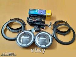 Pour Jeep Willys GPW Kit de conversion de phare LED - Complet avec montage et câblage