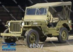 Pour Jeeps Willys Ford MB Gpw Toile De Haute Qualité Top G-503- Od Vert @us