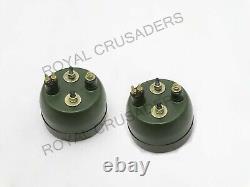Pour WILLYS MB FORD GPW JEEP CAMION MILITAIRE CAT EYE FEU ARRIÈRE 4'' PAIRE #G27