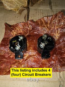 Quatre disjoncteurs de circuit de 5 ampères NOS pour Jeep Willys MB Ford GPW GPW-12250A & WO-A1733