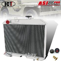 Radiateur 3 rangées CC5241 pour 1941-1952 Ford GP avec Jeep Willys MB CJ-2A M38 L4 L6