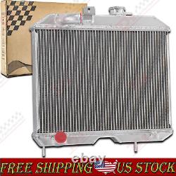 Radiateur en aluminium 3 rangées pour Jeep Willys CJ2 CJ-2A CJ3 M38 Ford GPW 1941-1952