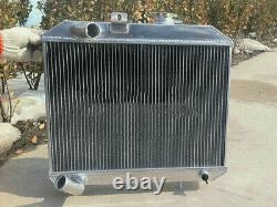 Radiateur en aluminium 3 rangées + ventilateur pour Jeep Willys MB/CJ-2A/M38/Ford GPW 1941-1952 MT
