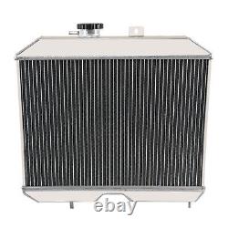 Radiateur en aluminium à 3 rangées compatible avec Jeep Willys CJ2 CJ-2A CJ3 M38 / Ford GPW 1941-1952