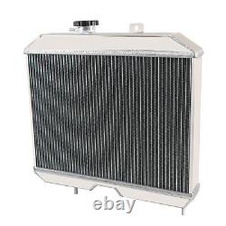 Radiateur en aluminium à 3 rangées compatible avec Jeep Willys CJ2 CJ-2A CJ3 M38 / Ford GPW 1941-1952