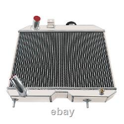 Radiateur en aluminium à 3 rangées compatible avec Jeep Willys CJ2 CJ-2A CJ3 M38 / Ford GPW 1941-1952