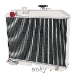 Radiateur en aluminium à 3 rangées compatible avec Jeep Willys CJ2 CJ-2A CJ3 M38 Ford GPW 1941-1952 48