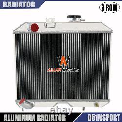 Radiateur en aluminium à 3 rangées pour Ford GP de 1941-1952 avec Jeep Willys MB CJ-2A M38 L4 L6