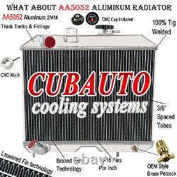 Radiateur en aluminium à 3 rangées pour Jeep Willys CJ2 CJ-2A CJ3 M38 Ford GPW 1941-52 1950