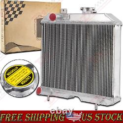 Radiateur en aluminium à 3 rangées pour Jeep Willys CJ2 CJ-2A CJ3 M38 / Ford GPW de 1941 à 1952