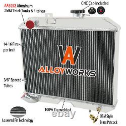 Radiateur en aluminium à 3 rangées pour Jeep Willys MB CJ-2A M38 Ford GPW 1941-52 1943 1950