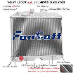 Radiateur en aluminium à 3 rangées pour Jeep Willys MB CJ-2A M38 Ford GPW US de 1941 à 1952
