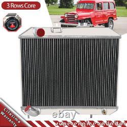 Radiateur en aluminium à 3 rangées pour Jeep Willys MB, CJ-2A M38, Ford GPW de 1941 à 1952