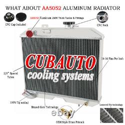 Radiateur en aluminium à 3 rangées pour Jeep Willys MB, CJ-2A M38, Ford GPW de 1941 à 1952