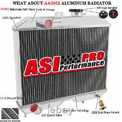 Radiateur en aluminium à 3 rangées pour Jeep Willys MB/CJ-2A/M38 de 1941 à 1952 et Ford GPW de 1950.