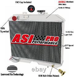 Radiateur en aluminium à 3 rangées pour Jeep Willys MB/CJ-2A/M38 et Ford GPW de 1941 à 1952