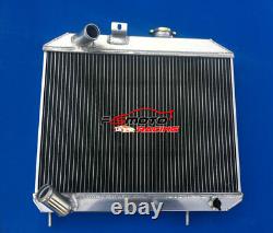 Radiateur en aluminium + ventilateur pour Jeep Willys CJ2 CJ-2A CJ3 M38 Ford GPW 1941-1952