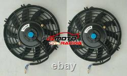 Radiateur en aluminium + ventilateur pour Jeep Willys CJ2 CJ-2A CJ3 M38 Ford GPW 1941-1952