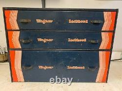 Rare Wagner Lockheed Pièces D'outils 3 Tiroirs Boîte Cabinet Plateau Original 1020