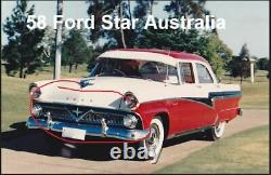 Rat Rod 1955 Ford Meteor Grille Rare 1958 Ford Customline Star Australie Modèle