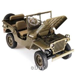 Rc Truck 4x4 Jeef 110 Ford Gpw 1941 Seconde Guerre Mondiale Willys MB 4wd Us Army Jeep 2.4g Rtr