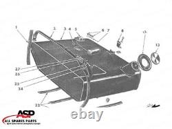 Réservoir de carburant avec raccords A1221 + A1472 Adapté pour Ford Jeep MB/GPW 1941-42 - Petite ouverture