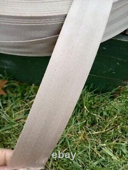 Rouleau de 25 pieds de sangle de ceinture de sécurité Vintage NOS General Motors beige tan TROG SCTA